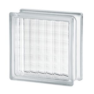 Caramida De Sticla Transparenta Pentru Interior Sau Exterior, Model Cross Large, 19x19x8cm