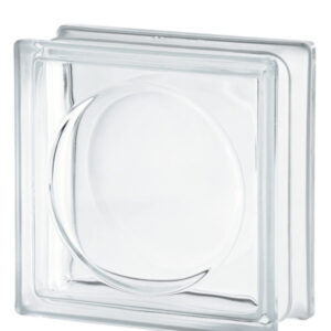 Caramida De Sticla Transparenta Pentru Interior Sau Exterior, Model Alpha, 19x19x8cm