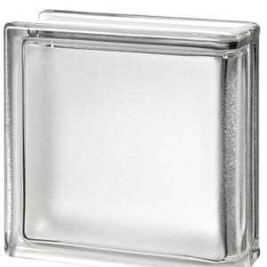 Caramida De Sticla Mata Terminatie Liniara Pentru Interior Sau Exterior, Model Arctic, 19x19x8cm