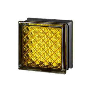 Caramida De Sticla Galbena, DareDevil Yellow, Interior, 14.6x14.6x8cm