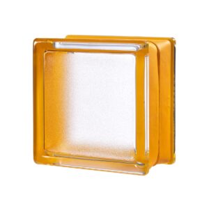 Caramida De Sticla Mata, Mini Apricot, Interior, 14.6x14.6x8cm