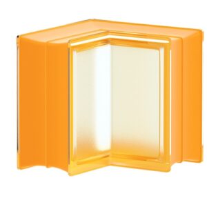 Caramida De Sticla Mata, Colt, Mini Apricot, Interior, 14.6x14.5x8cm