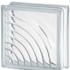Caramida De Sticla Transparenta Pentru Interior Sau Exterior, Model Midarc, 19x19x8cm