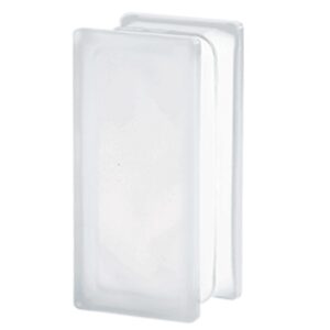 Caramida De Sticla Jumatate Sablata Pentru Interior Sau Exterior, Model Sahara Wave, 19x9x8cm