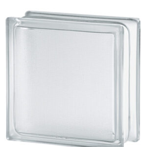 Caramida De Sticla Transparenta Pentru Interior Sau Exterior, Model Samba, 19x19x8cm