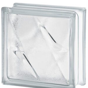 Caramida De Sticla Transparenta Pentru Interior Sau Exterior, Model Stella, 19x19x8cm
